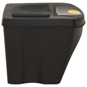 vidaXL Stackable Dustbins 3 pcs Anthracite 75 L