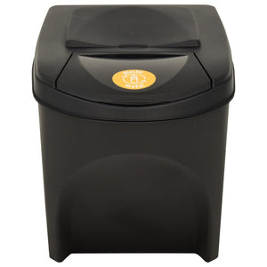 vidaXL Stackable Dustbins 4 pcs Anthracite 100 L