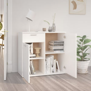 vidaXL Sideboard White 80x36x75 cm Engineered Wood