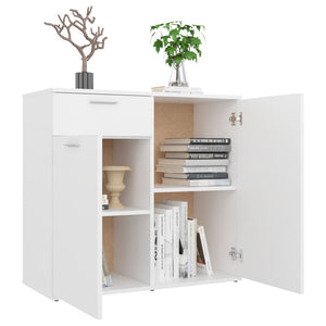 vidaXL Sideboard White 80x36x75 cm Engineered Wood