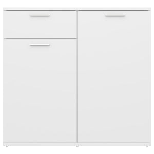 vidaXL Sideboard White 80x36x75 cm Engineered Wood