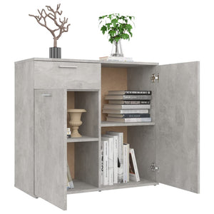 vidaXL Sideboard Concrete Grey 80x36x75 cm Engineered Wood