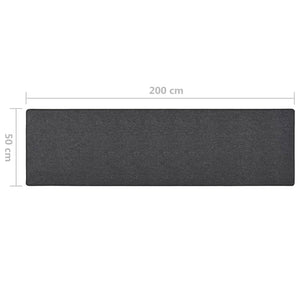 vidaXL Carpet Runner Anthracite 50x200 cm