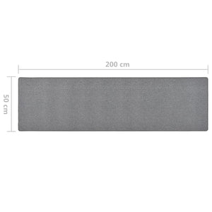 vidaXL Carpet Runner Dark Grey 50x200 cm