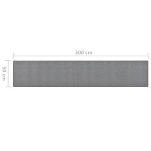 vidaXL Carpet Runner Dark Grey 50x300 cm