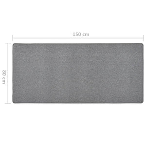 vidaXL Carpet Runner Dark Grey 80x150 cm