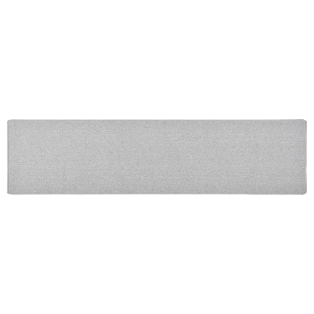 vidaXL Carpet Runner Light Grey 50x200 cm