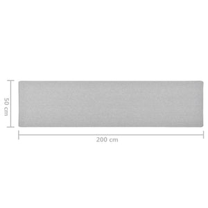 vidaXL Carpet Runner Light Grey 50x200 cm