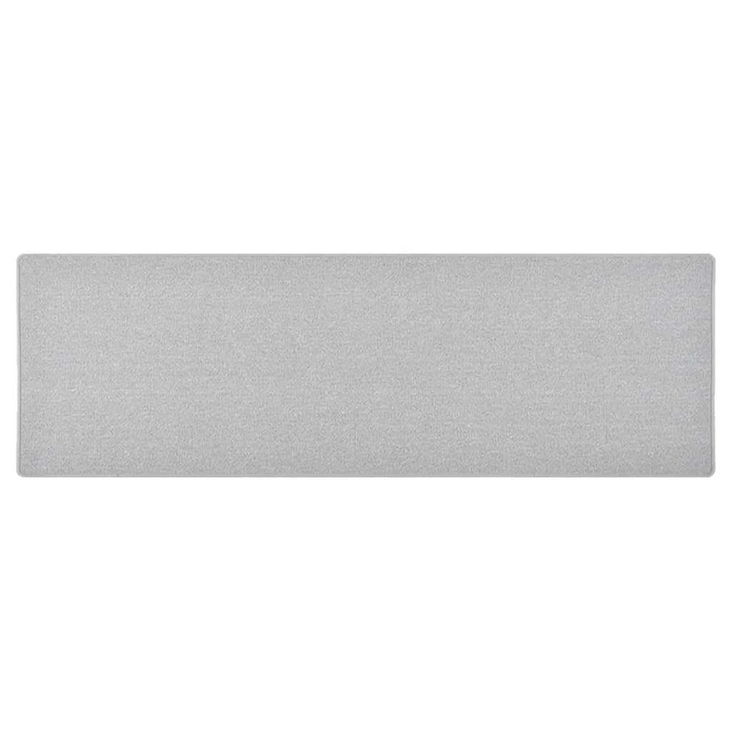 vidaXL Carpet Runner Light Grey 80x250 cm