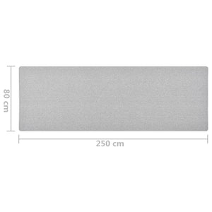 vidaXL Carpet Runner Light Grey 80x250 cm