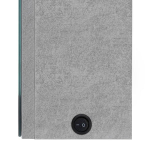 vidaXL LED Bathroom Mirror Cabinet Concrete Grey 50x13x70 cm