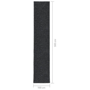 vidaXL Dirt Trapper Carpet Runner 100x500 cm Anthracite