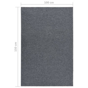 vidaXL Dirt Trapper Carpet Runner 100x150 cm Grey