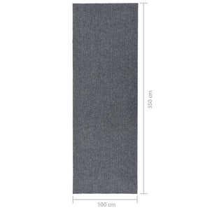 vidaXL Dirt Trapper Carpet Runner 100x350 cm Grey