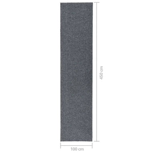 vidaXL Dirt Trapper Carpet Runner 100x450 cm Grey