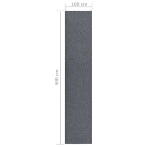 vidaXL Dirt Trapper Carpet Runner 100x500 cm Grey