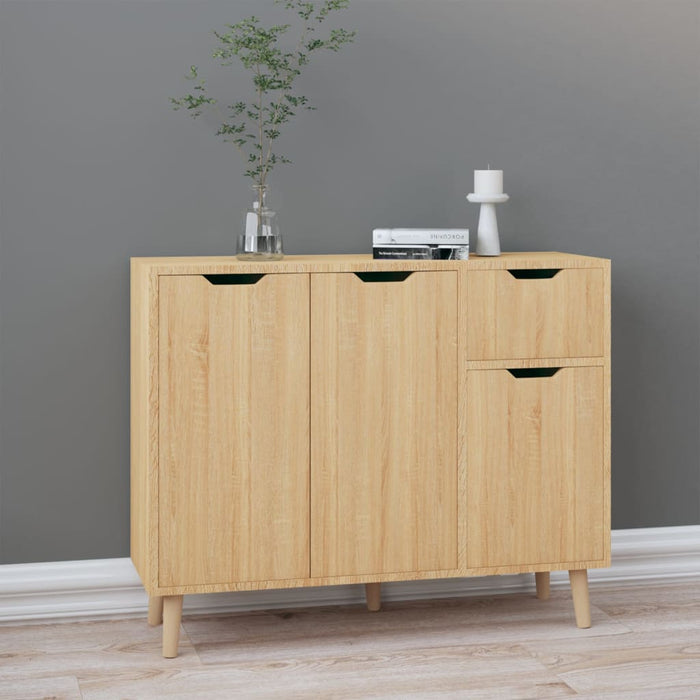 vidaXL Sideboard Sonoma Oak 90x30x72 cm Engineered Wood