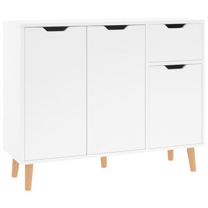 vidaXL Sideboard High Gloss White 90x30x72 cm Engineered Wood