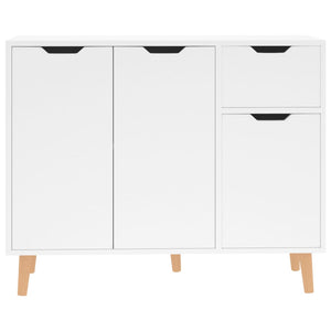 vidaXL Sideboard High Gloss White 90x30x72 cm Engineered Wood