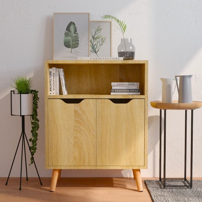 vidaXL Sideboard Sonoma Oak 60x30x72 cm Engineered Wood