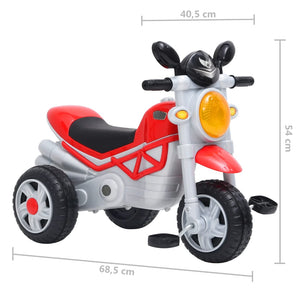 vidaXL Kids Trike Red