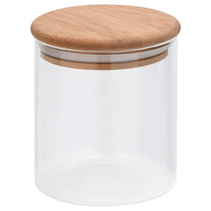 vidaXL Storage Glass Jars with Bamboo Lid 10 pcs 600 ml