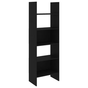 vidaXL Book Cabinet Black 60x35x180 cm Engineered Wood