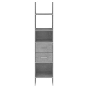 vidaXL Book Cabinet Concrete Grey 40x35x180 cm Engineered Wood