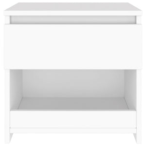 vidaXL Bedside Cabinet White 40x30x39 cm Engineered Wood