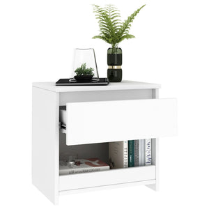 vidaXL Bedside Cabinets 2 pcs White 40x30x39 cm Engineered Wood