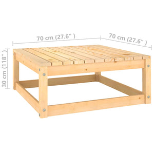 vidaXL 2 Piece Garden Lounge Set Solid Pinewood