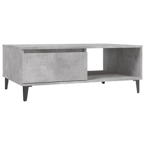 vidaXL Coffee Table Concrete Grey 90x60x35 cm Engineered Wood