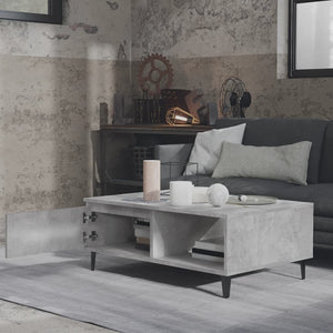 vidaXL Coffee Table Concrete Grey 90x60x35 cm Engineered Wood