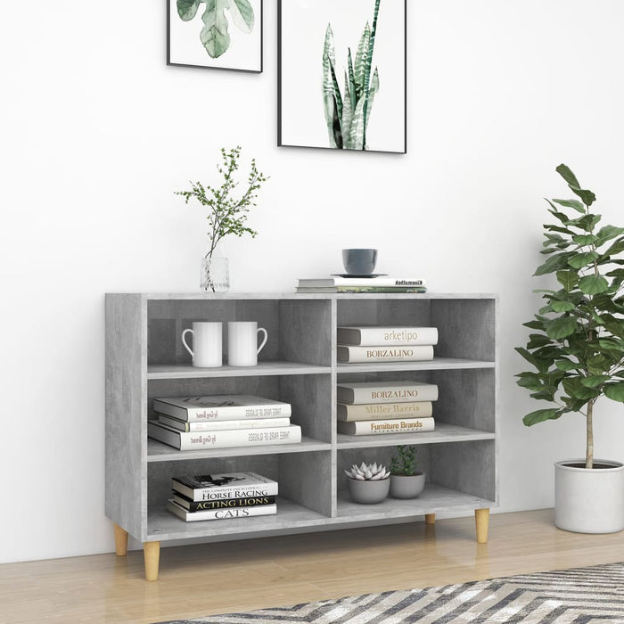 vidaXL Sideboard Concrete Grey 103.5x35x70 cm Engineered Wood