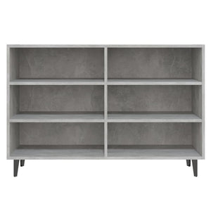 vidaXL Sideboard Concrete Grey 103.5x35x70 cm Engineered Wood