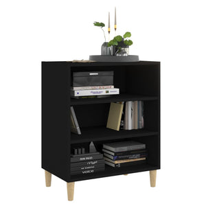 vidaXL Sideboard Black 57x35x70 cm Engineered Wood