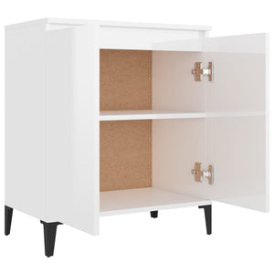 vidaXL Sideboard High Gloss White 60x35x70 cm Engineered Wood