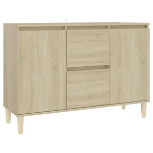 vidaXL Sideboard Sonoma Oak 101x35x70 cm Engineered Wood