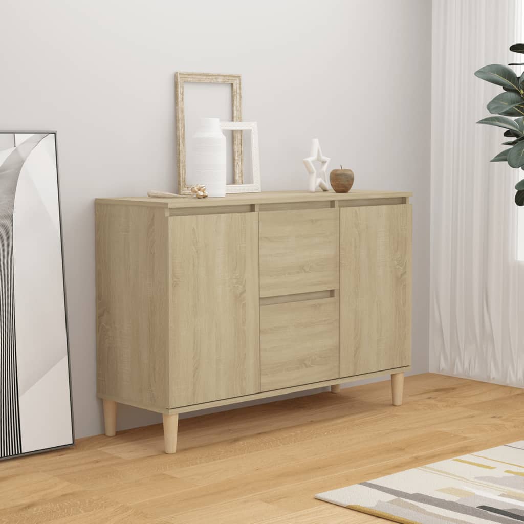 vidaXL Sideboard Sonoma Oak 101x35x70 cm Engineered Wood