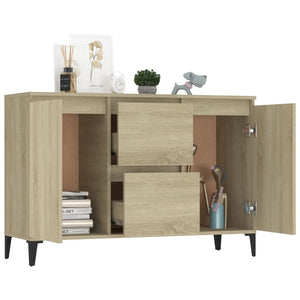 vidaXL Sideboard Sonoma Oak 104x35x70 cm Engineered Wood