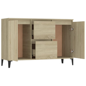 vidaXL Sideboard Sonoma Oak 104x35x70 cm Engineered Wood