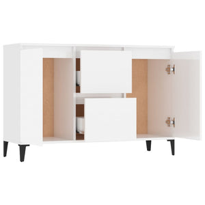 vidaXL Sideboard High Gloss White 104x35x70 cm Engineered Wood