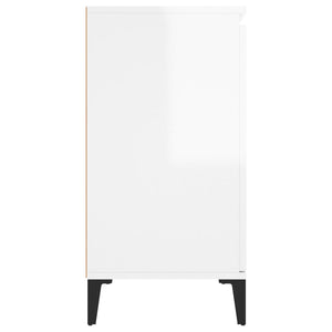 vidaXL Sideboard High Gloss White 104x35x70 cm Engineered Wood