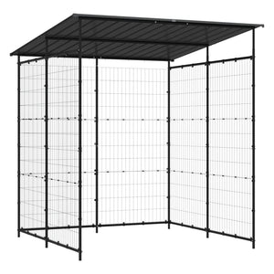 vidaXL Bicycle Shed 190x190x222 cm Steel Black