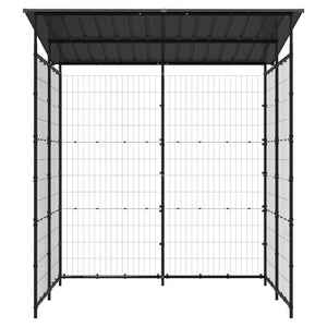 vidaXL Bicycle Shed 190x190x222 cm Steel Black