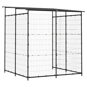 vidaXL Bicycle Shed 190x190x222 cm Steel Black