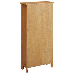 vidaXL Storage Cabinet 50x22x110 cm Solid Oak Wood