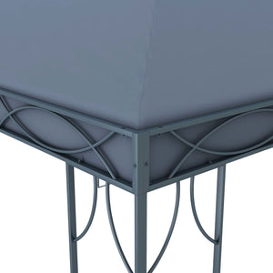 vidaXL Gazebo with LED String Lights 400x300 cm Anthracite