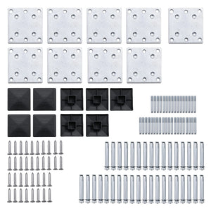 vidaXL Fence Panel Set WPC 1311x