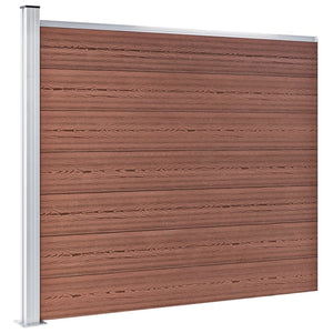 vidaXL Fence Panel Set WPC 872x146 cm Brown